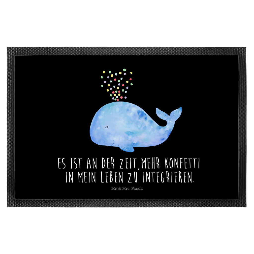 Fußmatte Wal Konfetti Wal, Konfetti, Wale, Motivation, Neuanfang, Trennung, Diät, Abnehmen, Neustart, Lebensabschnitt, Geburtstag,  Türvorleger, Schmutzmatte, Fußabtreter, Matte, Schmutzfänger, Fußabstreifer, Schmutzfangmatte, Türmatte, Motivfußmatte,  Haustürmatte, Vorleger  Meerestiere, Meer, Urlaub