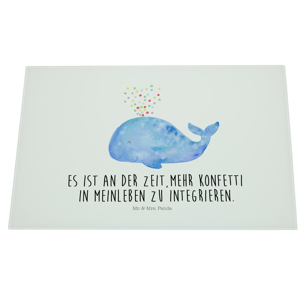 XL Glas Schneidbrett Wal Konfetti Glasschneidebrett, Schneidebrett, Frühstücksbrett, Küche, Meerestiere, Meer, Urlaub, Wal, Konfetti, Wale, Motivation, Neuanfang, Trennung, Diät, Abnehmen, Neustart, Lebensabschnitt, Geburtstag