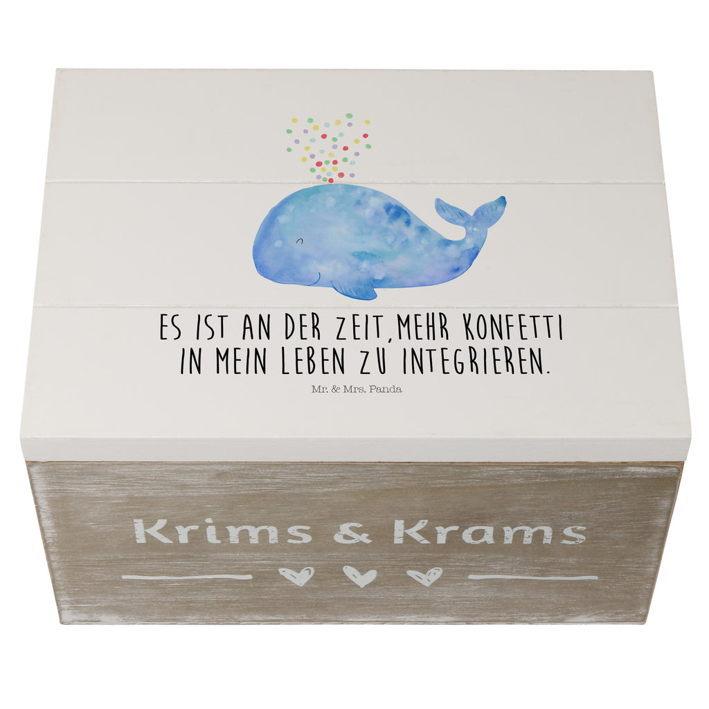 Holzkiste Wal Konfetti Holzkiste, Kiste, Schatzkiste, Truhe, Schatulle, XXL, Erinnerungsbox, Erinnerungskiste, Dekokiste, Aufbewahrungsbox, Meerestiere, Meer, Urlaub, Wal, Konfetti, Wale, Motivation, Neuanfang, Trennung, Diät, Abnehmen, Neustart, Lebensabschnitt, Geburtstag