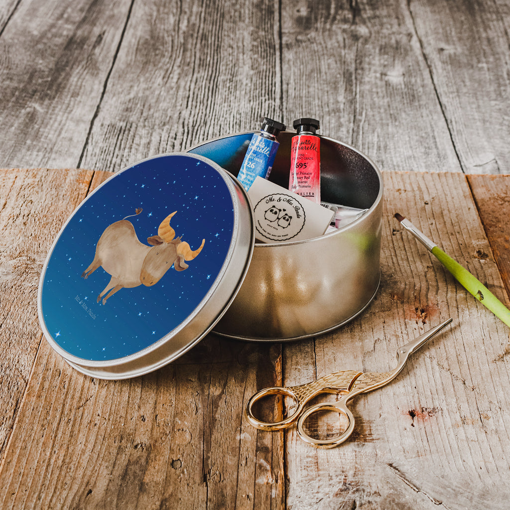 Blechdose rund Sternzeichen Stier Metalldose, Keksdose, Dose, Vorratsdose, Geschenkbox, Tierkreiszeichen, Sternzeichen, Horoskop, Astrologie, Aszendent, Stier, Stier Geschenk, Stier Sternzeichen, Geschenk Mai, Geschenk April, Geburtstag Mai, Geburtstag April, Rind, Ochse