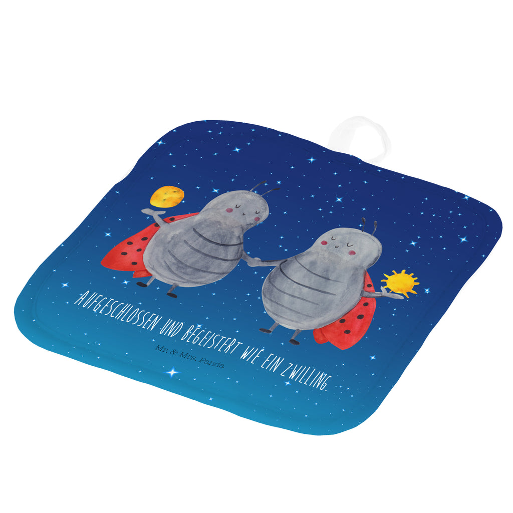 2er Set Topflappen  Sternzeichen Zwilling Topflappen, Topfuntersetzer, Ofenhandschuh, Topflappen Set, Topflappen lustig, Topflappen mit Spruch, Tierkreiszeichen, Sternzeichen, Horoskop, Astrologie, Aszendent, Zwillinge, Zwilling Geschenk, Zwilling Sternzeichen, Geburtstag Mai, Geschenk Mai, Geschenk Juni, Marienkäfer, Glückskäfer, Zwillingsbruder, Zwillingsschwester