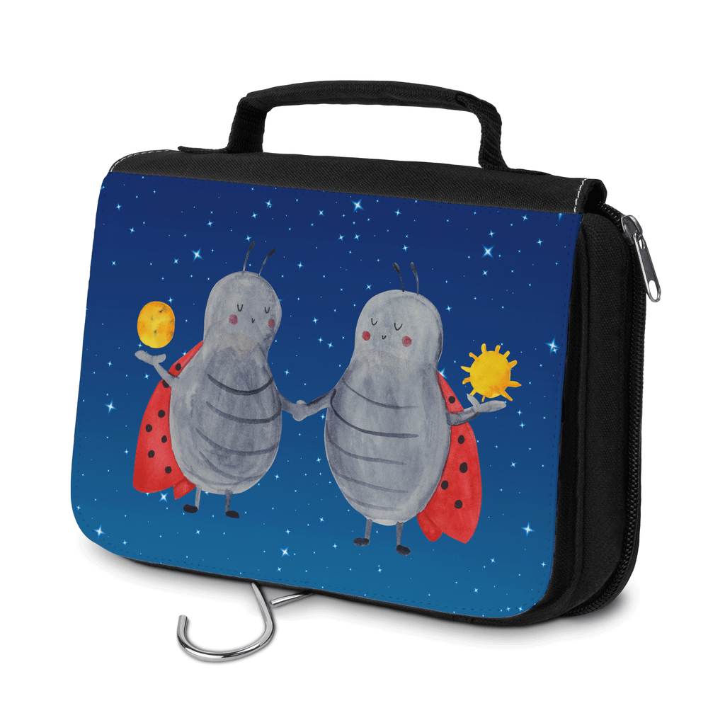 Kulturbeutel Sternzeichen Zwilling Kulturbeutel, Zum Aufhängen, Waschtasche, Kosmetiktasche, Damen, Herren, Aufbewahrungstasche, Schminktasche, Kosmetikbeutel, Organizer, Kulturtasche, Schminkutensil, Tierkreiszeichen, Sternzeichen, Horoskop, Astrologie, Aszendent, Zwillinge, Zwilling Geschenk, Zwilling Sternzeichen, Geburtstag Mai, Geschenk Mai, Geschenk Juni, Marienkäfer, Glückskäfer, Zwillingsbruder, Zwillingsschwester