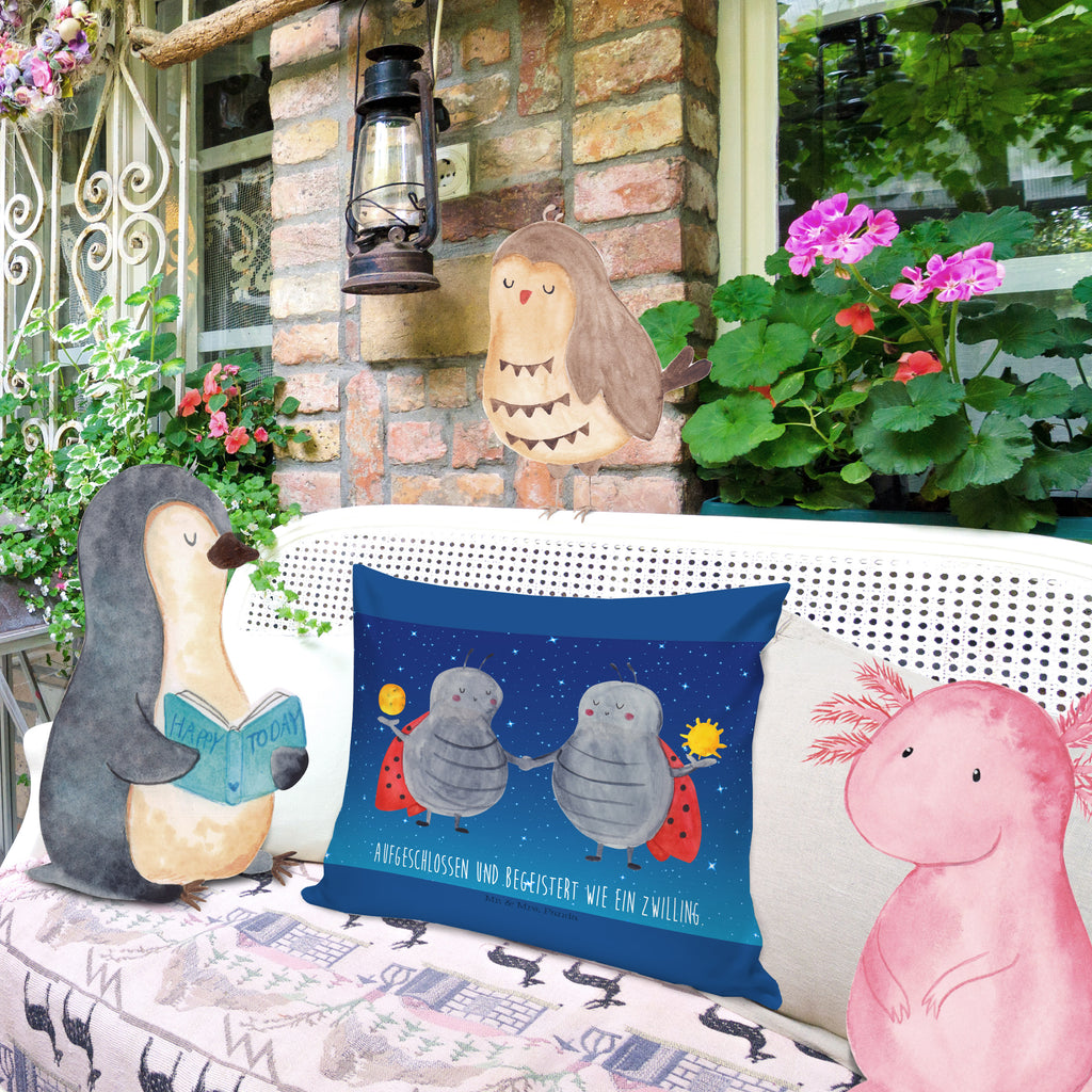 40x40 Kissen Sternzeichen Zwilling Kissenhülle, Kopfkissen, Sofakissen, Dekokissen, Motivkissen, Tierkreiszeichen, Sternzeichen, Horoskop, Astrologie, Aszendent, Zwillinge, Zwilling Geschenk, Zwilling Sternzeichen, Geburtstag Mai, Geschenk Mai, Geschenk Juni, Marienkäfer, Glückskäfer, Zwillingsbruder, Zwillingsschwester