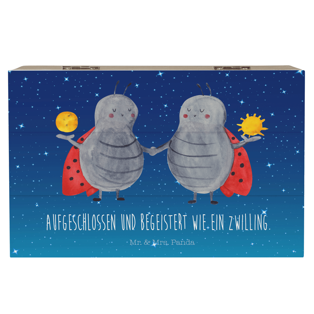 Holzkiste Sternzeichen Zwilling Holzkiste, Kiste, Schatzkiste, Truhe, Schatulle, XXL, Erinnerungsbox, Erinnerungskiste, Dekokiste, Aufbewahrungsbox, Tierkreiszeichen, Sternzeichen, Horoskop, Astrologie, Aszendent, Zwillinge, Zwilling Geschenk, Zwilling Sternzeichen, Geburtstag Mai, Geschenk Mai, Geschenk Juni, Marienkäfer, Glückskäfer, Zwillingsbruder, Zwillingsschwester