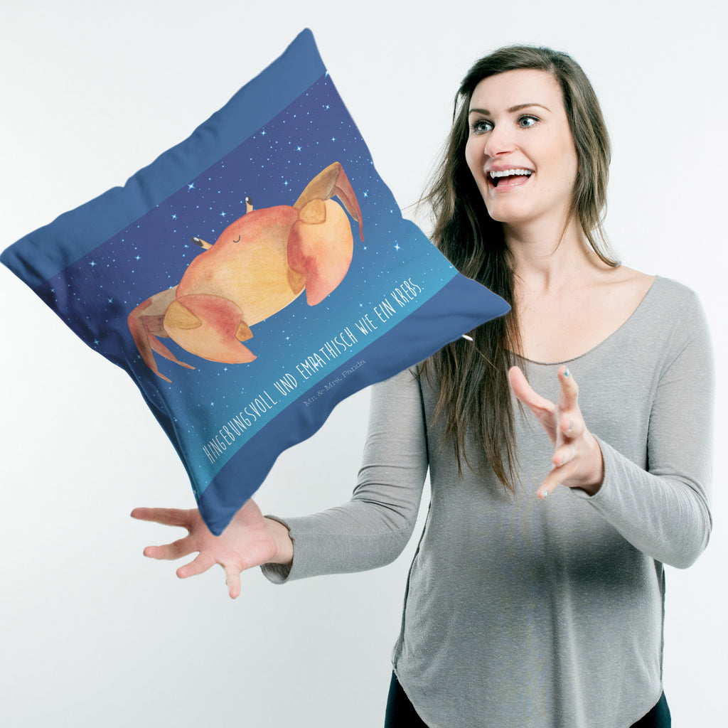 40x40 Kissen Sternzeichen Krebs Kissenhülle, Kopfkissen, Sofakissen, Dekokissen, Motivkissen, Tierkreiszeichen, Sternzeichen, Horoskop, Astrologie, Aszendent, Krebse, Krebs Geschenk, Krebs Sternzeichen, Geschenk Juni, Geschenk Juli, Geburtstag Juni, Geburtstag Juli, Krabbe, Meerestier, Geschenk Meer