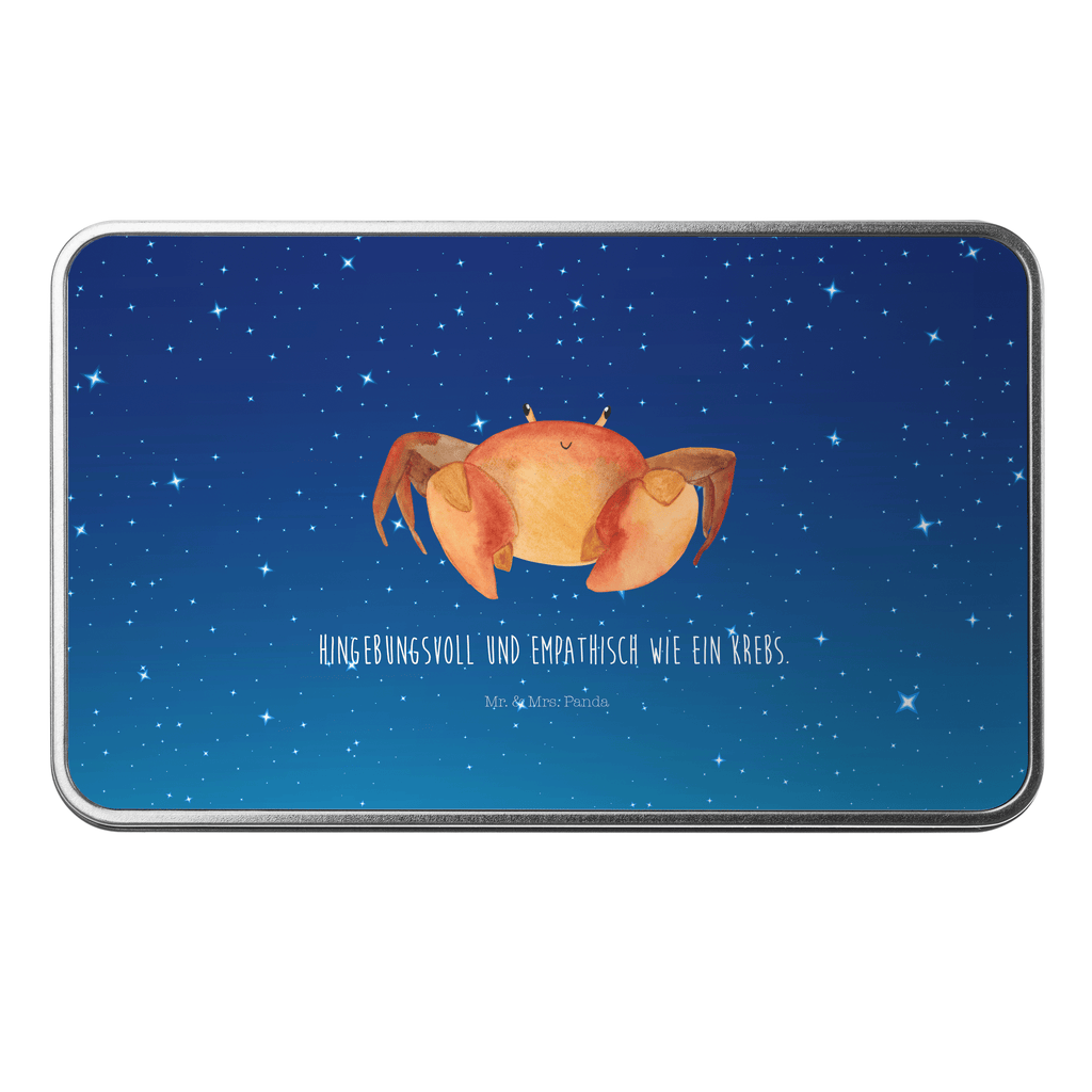 Metalldose rechteckig Sternzeichen Krebs Blechdose, Metalldose, Blechbox, Container, Keksdose, Vorratsdose, Vorratsbox, Döschen, Versperbox, Vesperdose, Aufbewahrungsdose, Aufbewahrungsbox, Aluminiumdose, Dose, Tierkreiszeichen, Sternzeichen, Horoskop, Astrologie, Aszendent, Krebse, Krebs Geschenk, Krebs Sternzeichen, Geschenk Juni, Geschenk Juli, Geburtstag Juni, Geburtstag Juli, Krabbe, Meerestier, Geschenk Meer