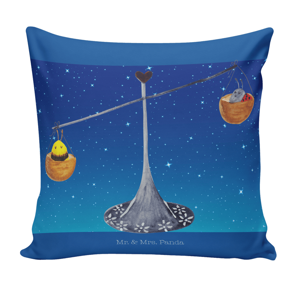 40x40 Kissen Sternzeichen Waage Kissenhülle, Kopfkissen, Sofakissen, Dekokissen, Motivkissen, Tierkreiszeichen, Sternzeichen, Horoskop, Astrologie, Aszendent, Waage, Waage Geschenk, Waage Sternzeichen, Geschenk Oktober, Geschenk September, Geburtstag Oktober, Geburtstag September, Gleichgewicht, Marienkäfer, Hummel, Biene