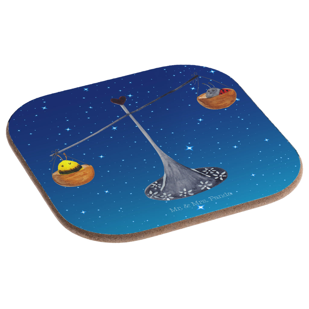 Quadratische Untersetzer Sternzeichen Waage Bierdeckel, Glasuntersetzer, Untersetzer Gläser, Getränkeuntersetzer, Tierkreiszeichen, Sternzeichen, Horoskop, Astrologie, Aszendent, Waage, Waage Geschenk, Waage Sternzeichen, Geschenk Oktober, Geschenk September, Geburtstag Oktober, Geburtstag September, Gleichgewicht, Marienkäfer, Hummel, Biene