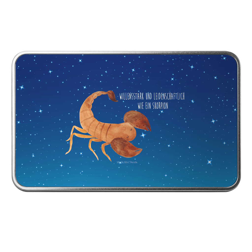Metalldose rechteckig Sternzeichen Skorpion Blechdose, Metalldose, Blechbox, Container, Keksdose, Vorratsdose, Vorratsbox, Döschen, Versperbox, Vesperdose, Aufbewahrungsdose, Aufbewahrungsbox, Aluminiumdose, Dose, Tierkreiszeichen, Sternzeichen, Horoskop, Astrologie, Aszendent, Skorpione, Skorpion Geschenk, Skorpion Sternzeichen, Geschenk Oktober, Geschenk November, Geburtstag Oktober, Geburtstag November