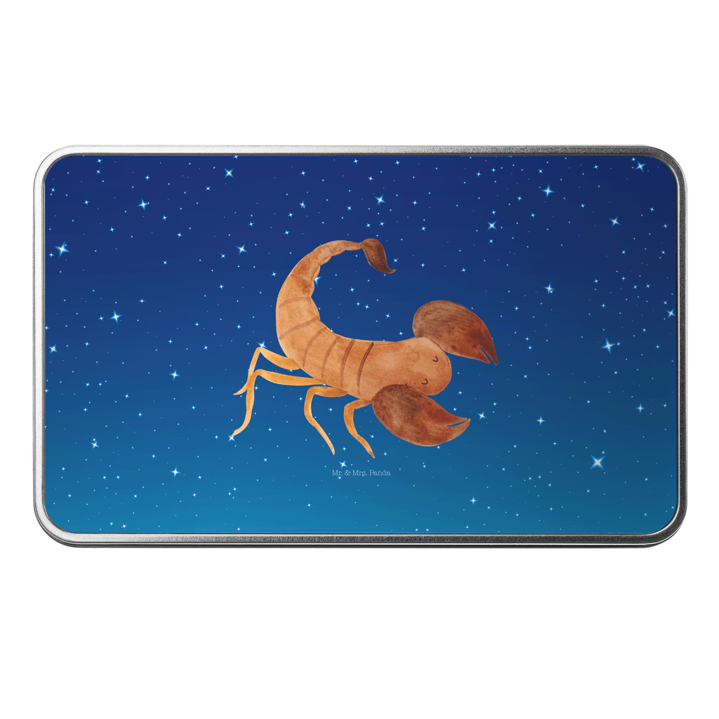 Metalldose rechteckig Sternzeichen Skorpion Blechdose, Metalldose, Blechbox, Container, Keksdose, Vorratsdose, Vorratsbox, Döschen, Versperbox, Vesperdose, Aufbewahrungsdose, Aufbewahrungsbox, Aluminiumdose, Dose, Tierkreiszeichen, Sternzeichen, Horoskop, Astrologie, Aszendent, Skorpione, Skorpion Geschenk, Skorpion Sternzeichen, Geschenk Oktober, Geschenk November, Geburtstag Oktober, Geburtstag November