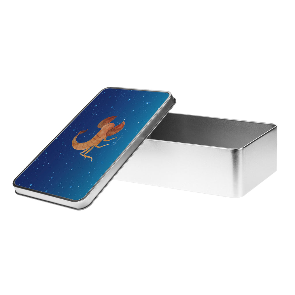 Metalldose rechteckig Sternzeichen Skorpion Blechdose, Metalldose, Blechbox, Container, Keksdose, Vorratsdose, Vorratsbox, Döschen, Versperbox, Vesperdose, Aufbewahrungsdose, Aufbewahrungsbox, Aluminiumdose, Dose, Tierkreiszeichen, Sternzeichen, Horoskop, Astrologie, Aszendent, Skorpione, Skorpion Geschenk, Skorpion Sternzeichen, Geschenk Oktober, Geschenk November, Geburtstag Oktober, Geburtstag November