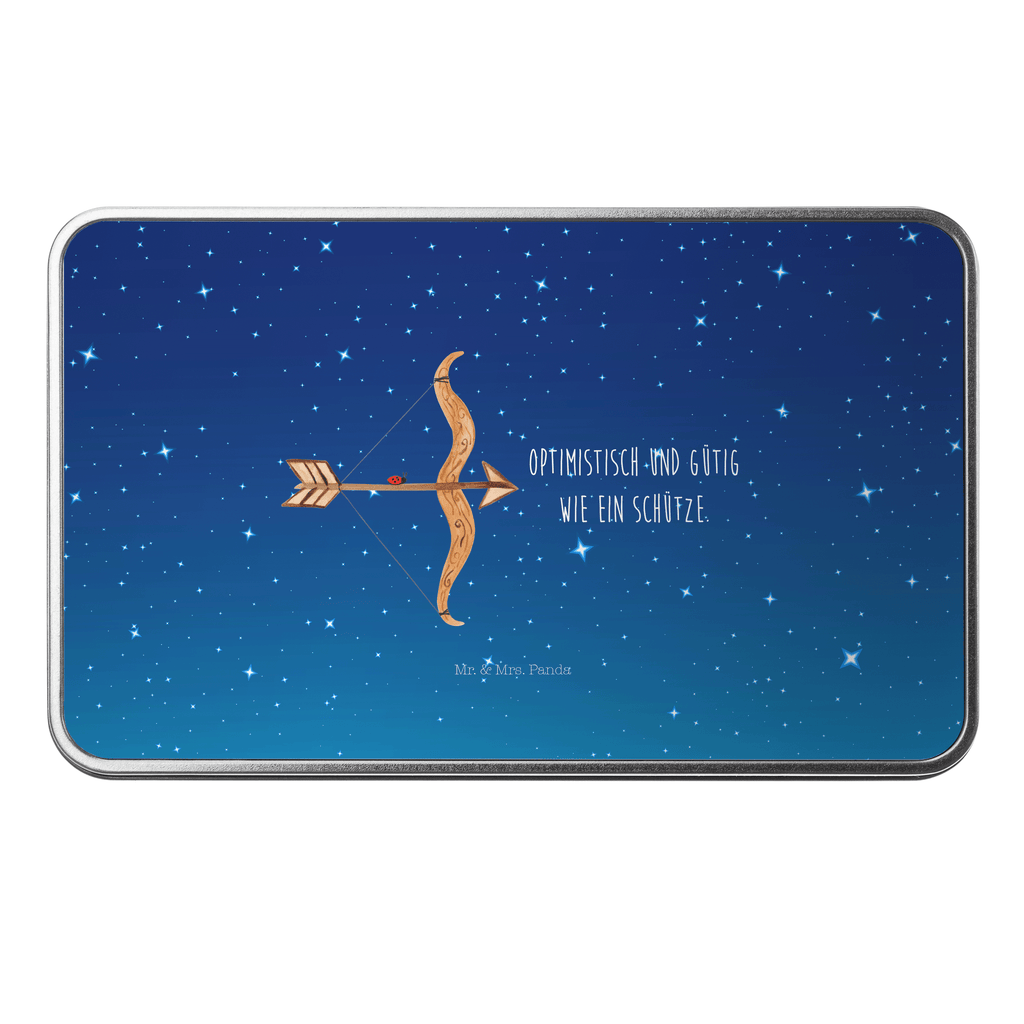Metalldose rechteckig Sternzeichen Schütze Blechdose, Metalldose, Blechbox, Container, Keksdose, Vorratsdose, Vorratsbox, Döschen, Versperbox, Vesperdose, Aufbewahrungsdose, Aufbewahrungsbox, Aluminiumdose, Dose, Tierkreiszeichen, Sternzeichen, Horoskop, Astrologie, Aszendent, Schütze, Schütze Geschenk, Schütze Sternzeichen, Geschenk November, Geschenk Dezember, Geburtstag November, Geburtstag Dezember, Geschenk Schützenfest