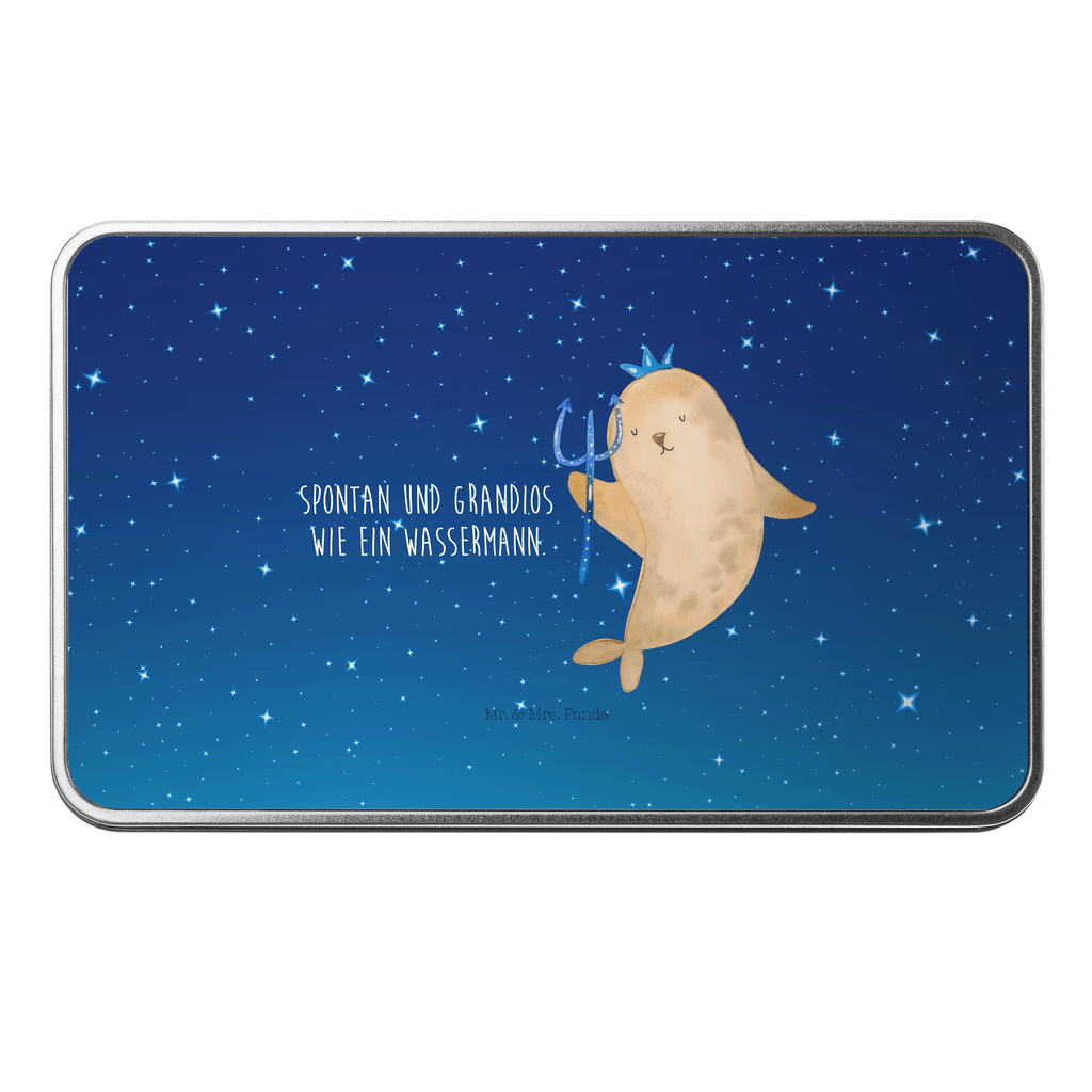 Metalldose rechteckig Sternzeichen Wassermann Blechdose, Metalldose, Blechbox, Container, Keksdose, Vorratsdose, Vorratsbox, Döschen, Versperbox, Vesperdose, Aufbewahrungsdose, Aufbewahrungsbox, Aluminiumdose, Dose, Tierkreiszeichen, Sternzeichen, Horoskop, Astrologie, Aszendent, Meermann, Nix, Wassermann Geschenk, Wassermann Sternzeichen, Geschenk Januar, Geschenk Februar, Geburtstag Januar, Geburtstag Februar, Meer Geschenk