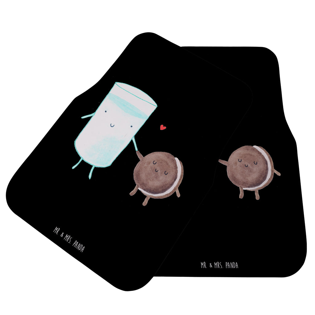 Fahrer Autofußmatte Milch & Keks Autofußmatten, Fußmatte Auto, Fahrer, Schmutzmatte Auto, Tiermotive, Gute Laune, lustige Sprüche, Tiere, Milk, Cookie, Milch, Keks, Kekse, Kaffee, Einladung Frühstück, Motiv süß, romantisch, perfektes Paar