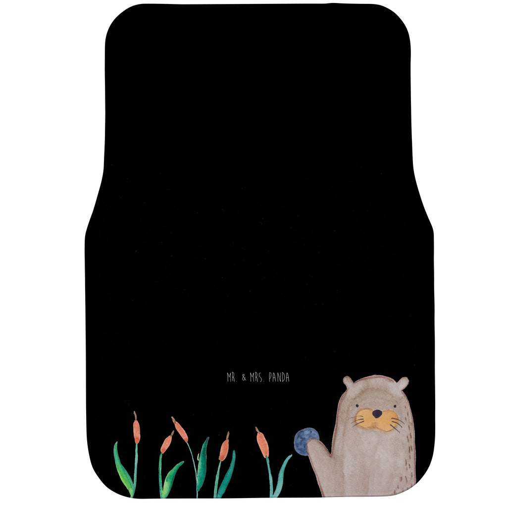 Fahrer Autofußmatte Otter mit Stein Autofußmatten, Fußmatte Auto, Fahrer, Schmutzmatte Auto, Otter, Fischotter, Seeotter, Otter Seeotter See Otter