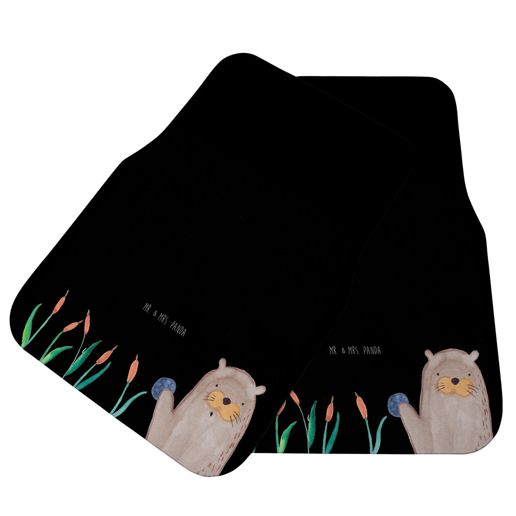 Fahrer Autofußmatte Otter mit Stein Autofußmatten, Fußmatte Auto, Fahrer, Schmutzmatte Auto, Otter, Fischotter, Seeotter, Otter Seeotter See Otter