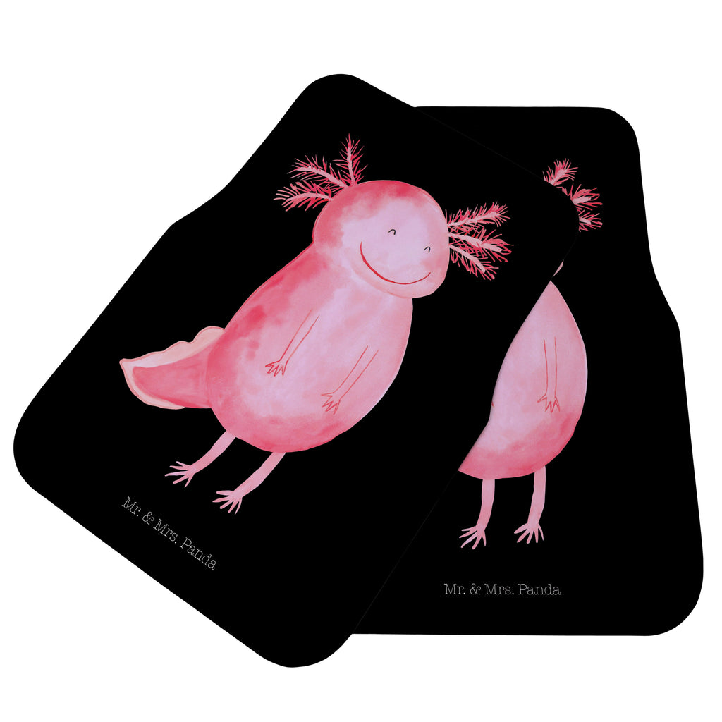 Fahrer Autofußmatte Axolotl glücklich Autofußmatten, Fußmatte Auto, Fahrer, Schmutzmatte Auto, Axolotl, Molch, Axolot, Schwanzlurch, Lurch, Lurche, Motivation, gute Laune