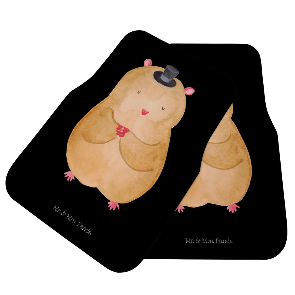 Fahrer Autofußmatte Hamster mit Hut Autofußmatten, Fußmatte Auto, Fahrer, Schmutzmatte Auto, Tiermotive, Gute Laune, lustige Sprüche, Tiere, Hamster, Hut, Magier, Zylinder, Zwerghamster, Zauberer, Houdini