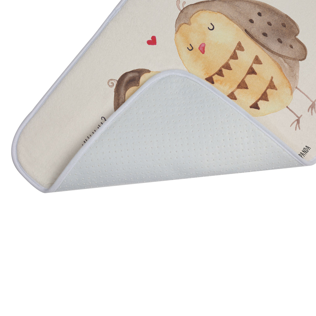 Badvorleger Eule Liebe Badematte, Badteppich, Duschvorleger, Badezimmerteppich, Badezimmermatte, Badvorleger, Duschmatte, Duschteppich, Eule, Eule Deko, Liebe, Hochzeit Spruch, Owl, All you need is love, Liebe Spruch, Freundin Geschenk, Freund, Wortspiel lustig