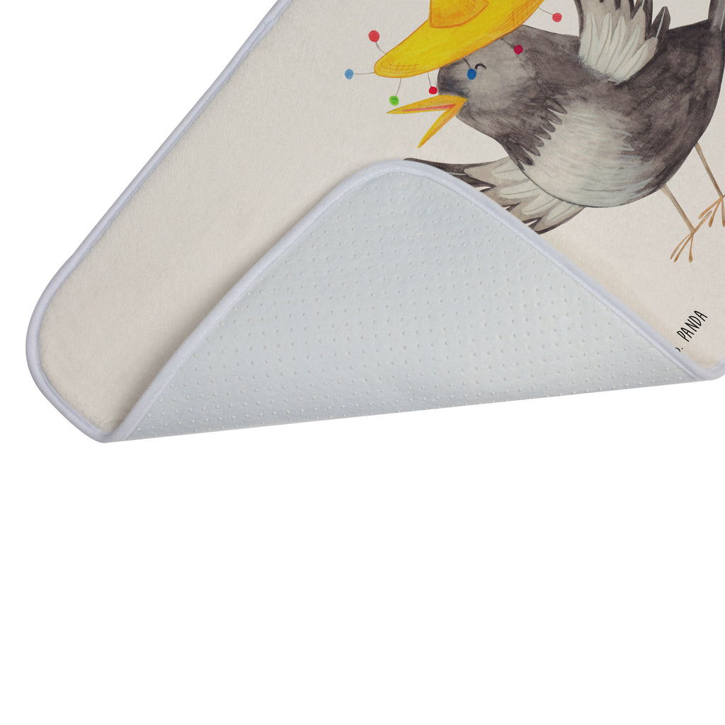 Badvorleger Rabe mit Sombrero Badematte, Badteppich, Duschvorleger, Badezimmerteppich, Badezimmermatte, Badvorleger, Duschmatte, Duschteppich, Tiermotive, Gute Laune, lustige Sprüche, Tiere, Rabe, Vogel, Vögel, Spruch positiv, fröhlich sein, glücklich sein, Glück Spruch, froh, Elster, Motivation