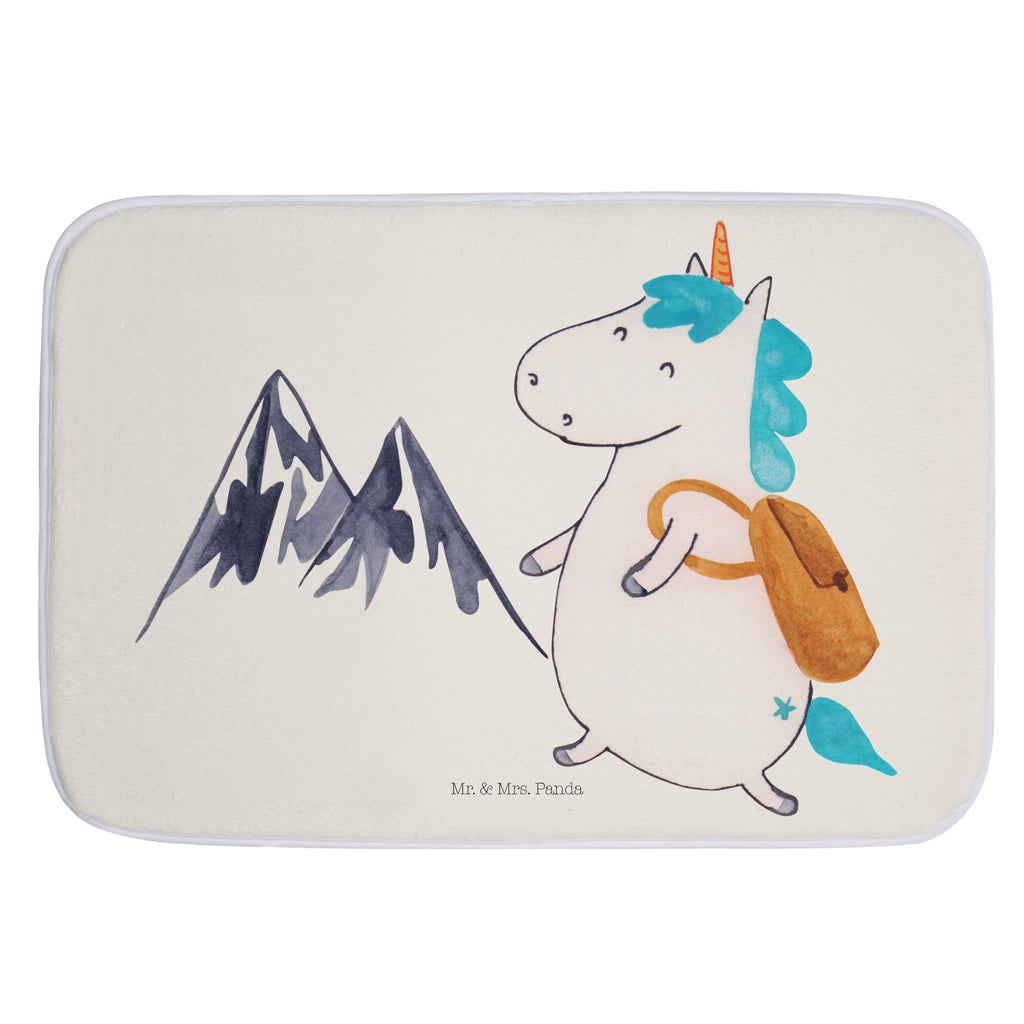 Badvorleger Einhorn Bergsteiger Badematte, Badteppich, Duschvorleger, Badezimmerteppich, Badezimmermatte, Badvorleger, Duschmatte, Duschteppich, Einhorn, Einhörner, Einhorn Deko, Pegasus, Unicorn, Bergsteiger, Abenteuer, Berge, Abenteurer, Weltenbummler, Weltreise, Reisen, Urlaub, Entdecker