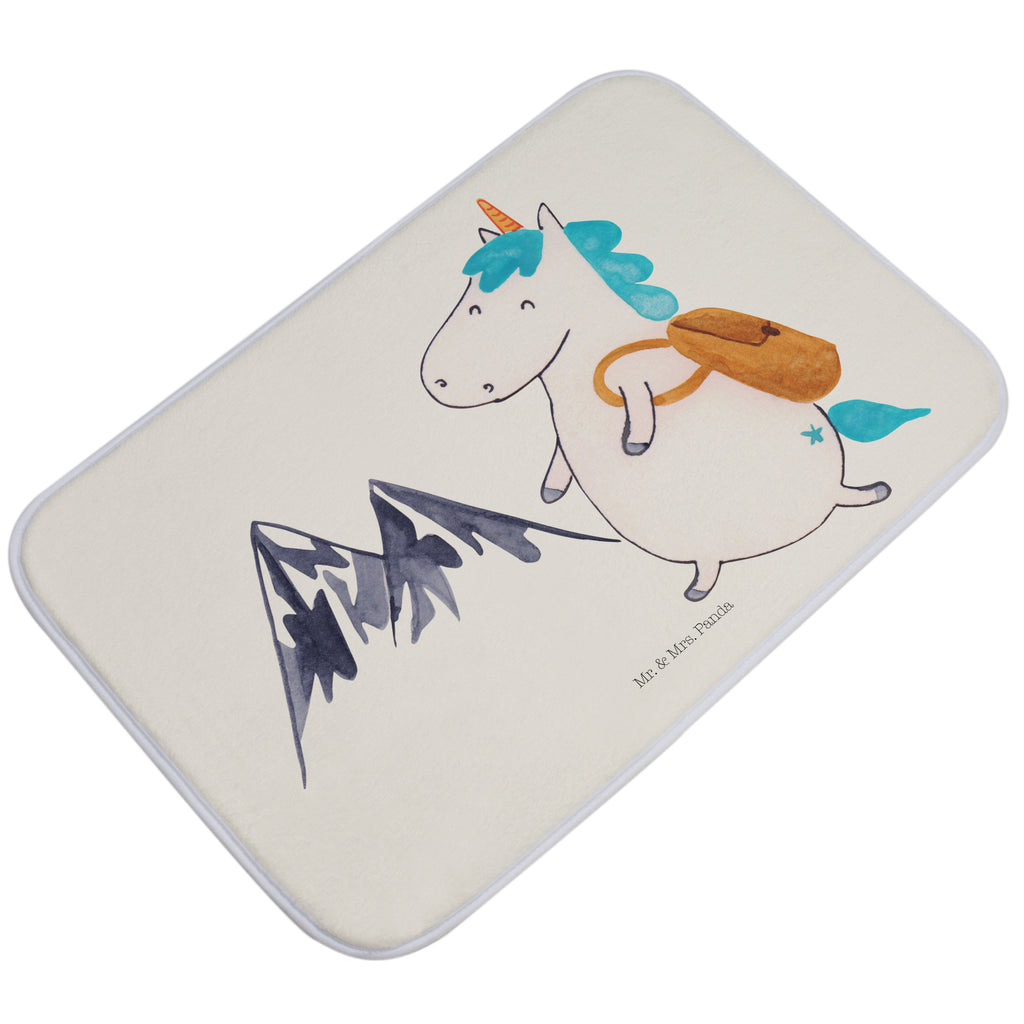 Badvorleger Einhorn Bergsteiger Badematte, Badteppich, Duschvorleger, Badezimmerteppich, Badezimmermatte, Badvorleger, Duschmatte, Duschteppich, Einhorn, Einhörner, Einhorn Deko, Pegasus, Unicorn, Bergsteiger, Abenteuer, Berge, Abenteurer, Weltenbummler, Weltreise, Reisen, Urlaub, Entdecker