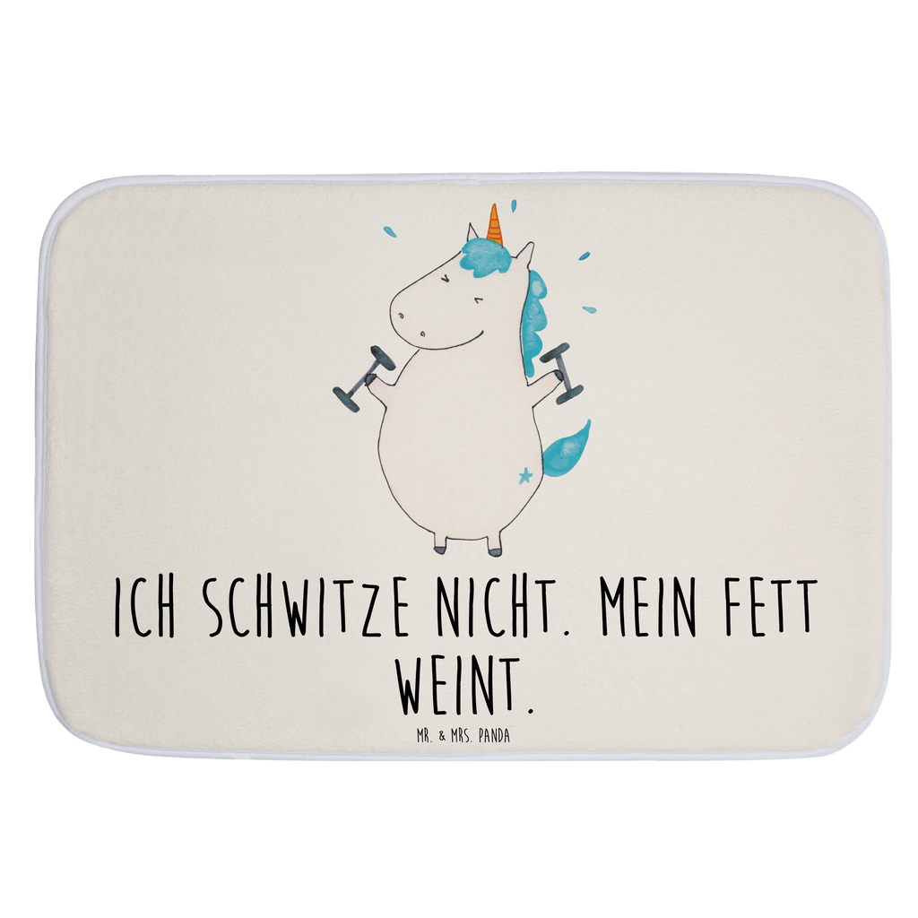 Badvorleger Einhorn Fitness Badematte, Badteppich, Duschvorleger, Badezimmerteppich, Badezimmermatte, Badvorleger, Duschmatte, Duschteppich, Einhorn, Einhörner, Einhorn Deko, Pegasus, Unicorn, Gym, Fitness, Fitnessstudio, Diät, Abnehmen, Sport, Pumpen, Geräte, Sixpack