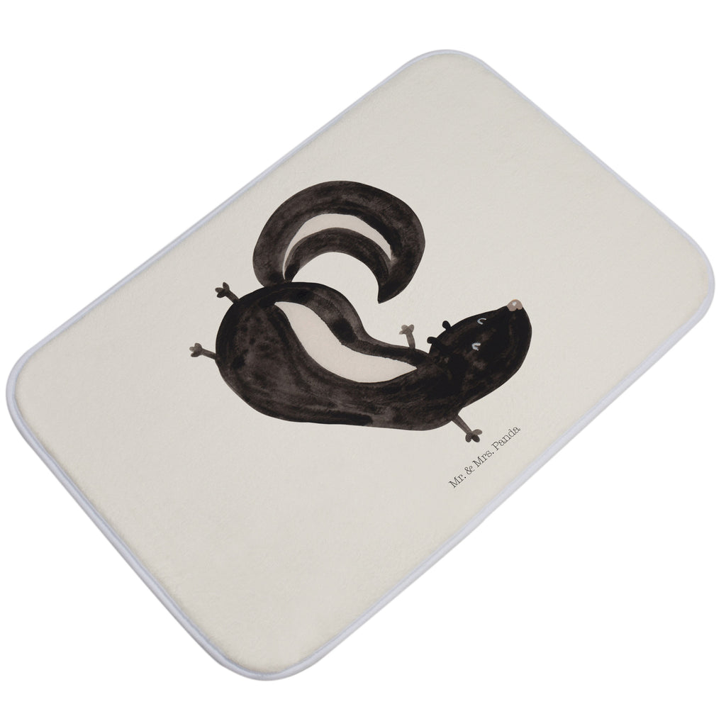 Badvorleger Stinktier Handstand Badematte, Badteppich, Duschvorleger, Badezimmerteppich, Badezimmermatte, Badvorleger, Duschmatte, Duschteppich, Stinktier, Skunk, Wildtier, Raubtier, Stinker, Stinki, Spielplatz, verpielt, Kind