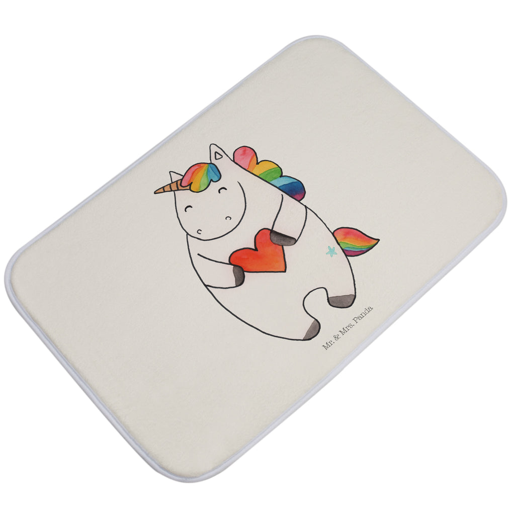 Badvorleger Einhorn Herz Badematte, Badteppich, Duschvorleger, Badezimmerteppich, Badezimmermatte, Badvorleger, Duschmatte, Duschteppich, Einhorn, Einhörner, Einhorn Deko, Pegasus, Unicorn, Herz, schlimm, böse, witzig, lustig, Freundin, anders, bunt