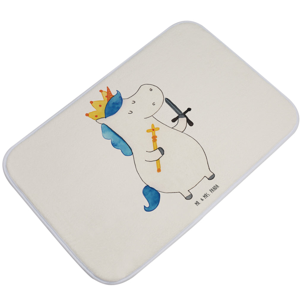 Badvorleger Einhorn König mit Schwert Badematte, Badteppich, Duschvorleger, Badezimmerteppich, Badezimmermatte, Badvorleger, Duschmatte, Duschteppich, Einhorn, Einhörner, Einhorn Deko, Pegasus, Unicorn, König, Ritter, Mittelalter