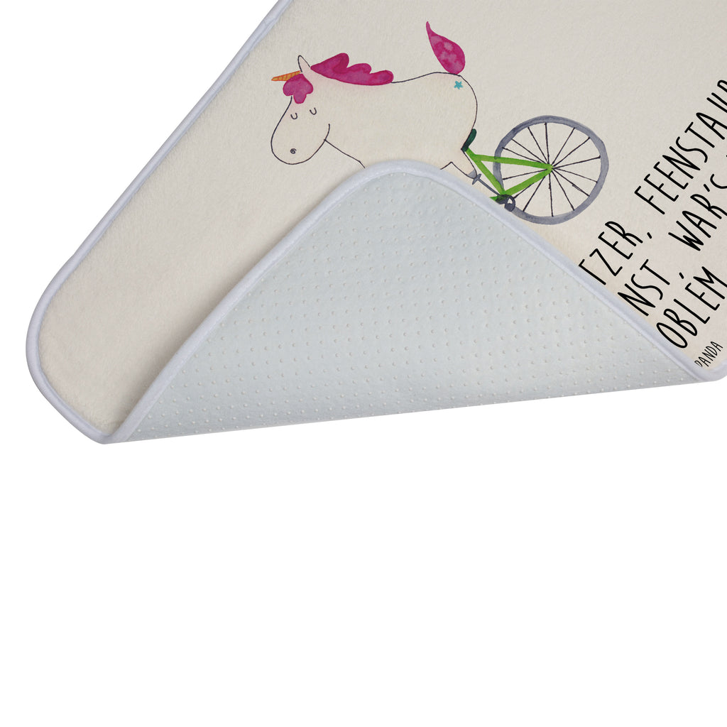 Badvorleger Einhorn Radfahrer Badematte, Badteppich, Duschvorleger, Badezimmerteppich, Badezimmermatte, Badvorleger, Duschmatte, Duschteppich, Einhorn, Einhörner, Einhorn Deko, Pegasus, Unicorn, Radfahren, Radfahrer, Rad, Bike, Feenstaub, Konfetti, Luxusproblem, Kummer, Liebeskummer