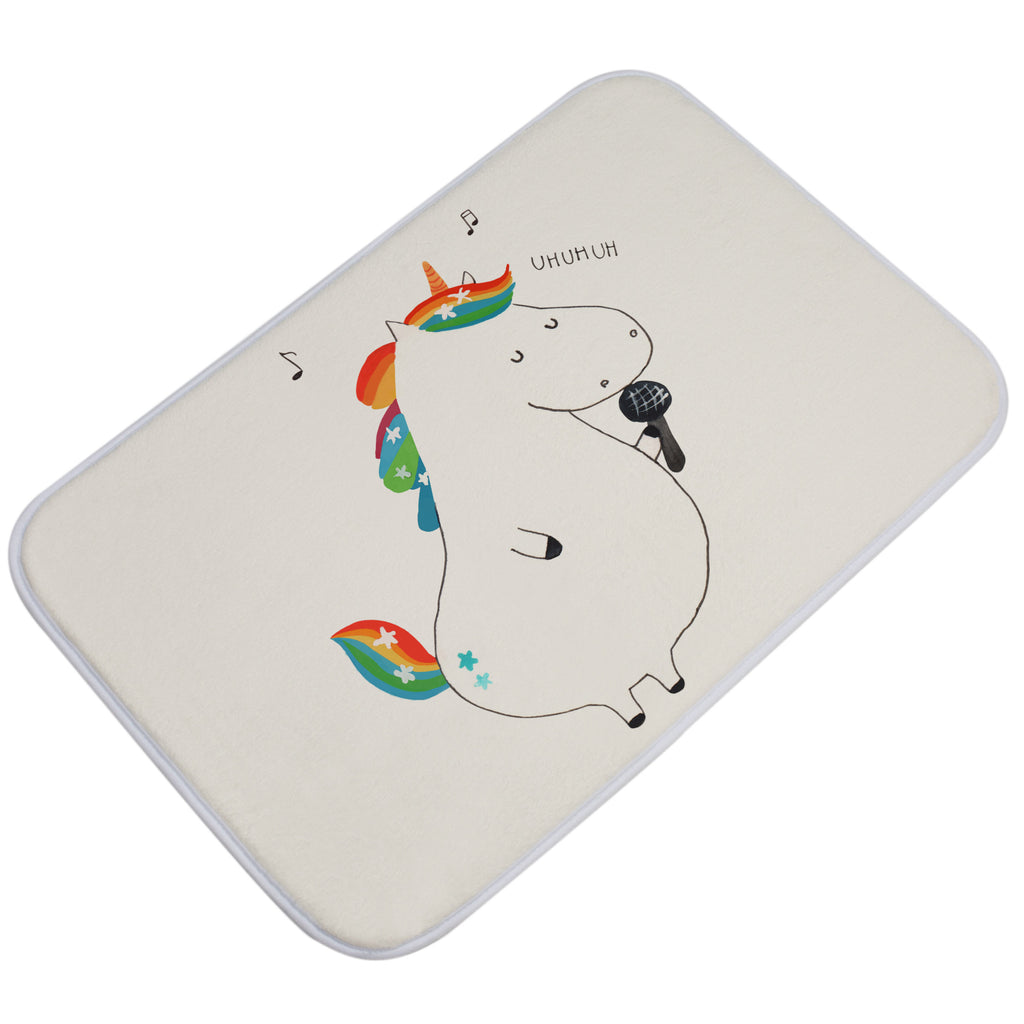 Badvorleger Einhorn Sänger Badematte, Badteppich, Duschvorleger, Badezimmerteppich, Badezimmermatte, Badvorleger, Duschmatte, Duschteppich, Einhorn, Einhörner, Einhorn Deko, Pegasus, Unicorn, Glitzer, Konfetti, Party, Geburtstag, Feier, Fest, Disco, Sängerin, Sänger, Freundin