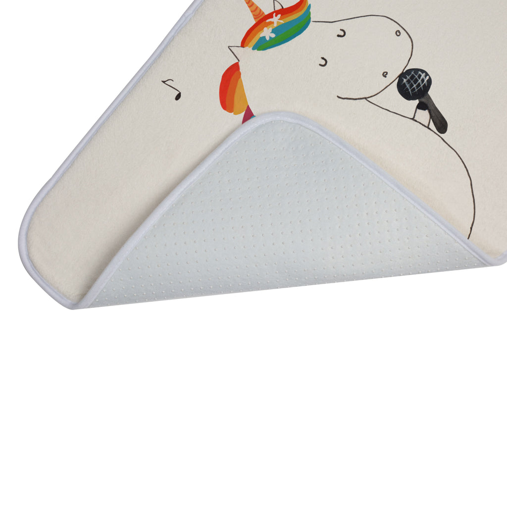 Badvorleger Einhorn Sänger Badematte, Badteppich, Duschvorleger, Badezimmerteppich, Badezimmermatte, Badvorleger, Duschmatte, Duschteppich, Einhorn, Einhörner, Einhorn Deko, Pegasus, Unicorn, Glitzer, Konfetti, Party, Geburtstag, Feier, Fest, Disco, Sängerin, Sänger, Freundin