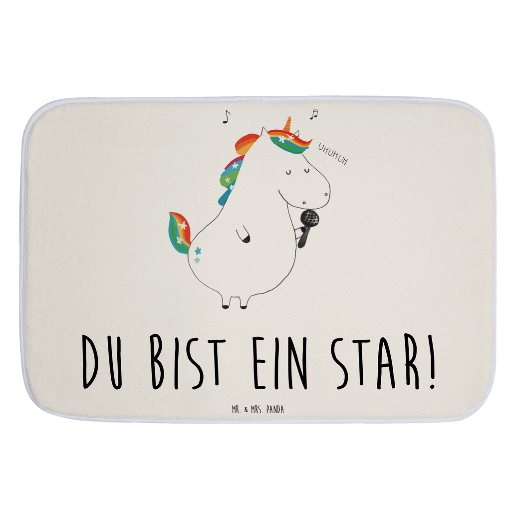 Badvorleger Einhorn Sänger Badematte, Badteppich, Duschvorleger, Badezimmerteppich, Badezimmermatte, Badvorleger, Duschmatte, Duschteppich, Einhorn, Einhörner, Einhorn Deko, Pegasus, Unicorn, Glitzer, Konfetti, Party, Geburtstag, Feier, Fest, Disco, Sängerin, Sänger, Freundin
