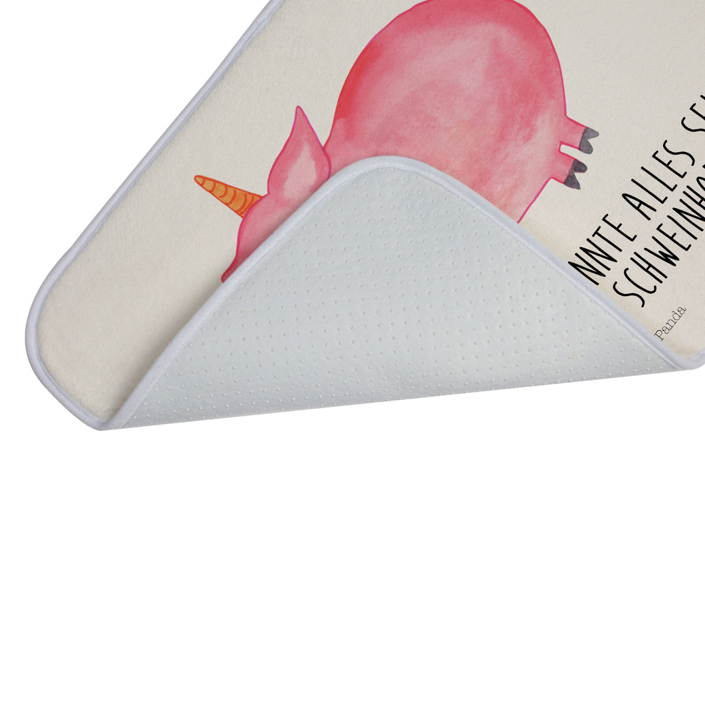 Badvorleger Einhorn Schweinhorn Badematte, Badteppich, Duschvorleger, Badezimmerteppich, Badezimmermatte, Badvorleger, Duschmatte, Duschteppich, Einhorn, Einhörner, Einhorn Deko, Pegasus, Unicorn, Party, Spaß, Schwein, Schweinhorn, Bauer, witzig. lustig, Spruch, geschenk, Pig, Piggy, funny, english, englisch