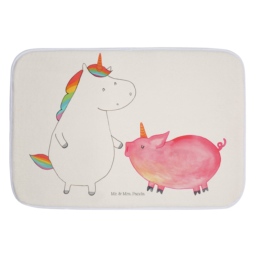 Badvorleger Einhorn + Schweinhorn Badematte, Badteppich, Duschvorleger, Badezimmerteppich, Badezimmermatte, Badvorleger, Duschmatte, Duschteppich, Einhorn, Einhörner, Einhorn Deko, Pegasus, Unicorn, Freundschaft, Schweinhorn, Schwein, Freundin, Schweinchen