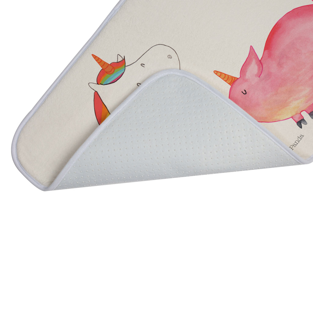 Badvorleger Einhorn + Schweinhorn Badematte, Badteppich, Duschvorleger, Badezimmerteppich, Badezimmermatte, Badvorleger, Duschmatte, Duschteppich, Einhorn, Einhörner, Einhorn Deko, Pegasus, Unicorn, Freundschaft, Schweinhorn, Schwein, Freundin, Schweinchen
