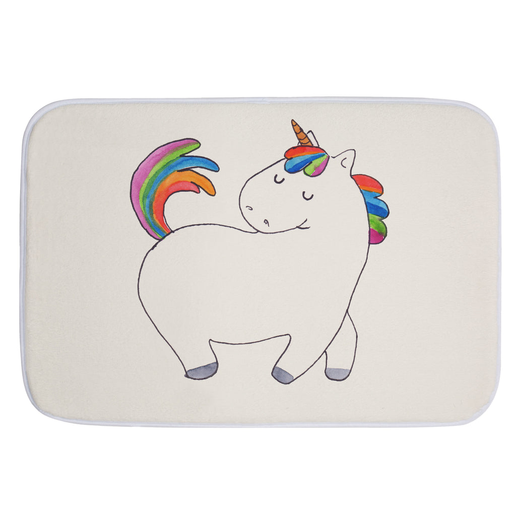 Badvorleger Einhorn stolzierend Badematte, Badteppich, Duschvorleger, Badezimmerteppich, Badezimmermatte, Badvorleger, Duschmatte, Duschteppich, Einhorn, Einhörner, Einhorn Deko, Pegasus, Unicorn, stolz, anders, bunt, Pferd, Reiter, Reiten, Freundin, Geschenk