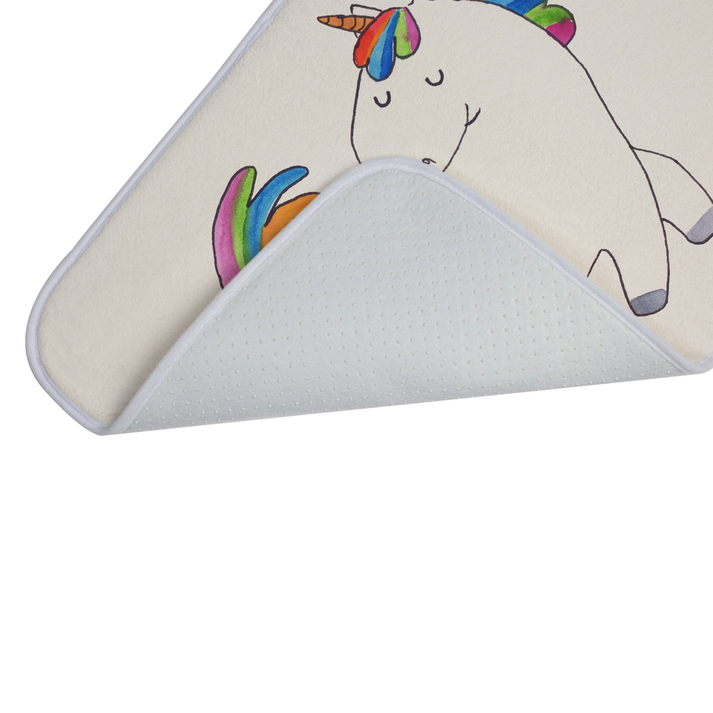 Badvorleger Einhorn stolzierend Badematte, Badteppich, Duschvorleger, Badezimmerteppich, Badezimmermatte, Badvorleger, Duschmatte, Duschteppich, Einhorn, Einhörner, Einhorn Deko, Pegasus, Unicorn, stolz, anders, bunt, Pferd, Reiter, Reiten, Freundin, Geschenk