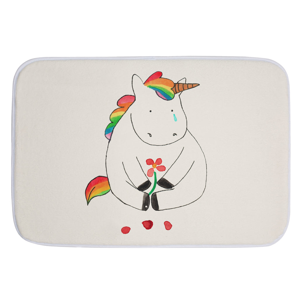 Badvorleger Einhorn Traurig Badematte, Badteppich, Duschvorleger, Badezimmerteppich, Badezimmermatte, Badvorleger, Duschmatte, Duschteppich, Einhorn, Einhörner, Einhorn Deko, Pegasus, Unicorn, Glitzer, Trösten. Freundschaft, Freunde, Liebe, Trauer, Grußkarte, Blume