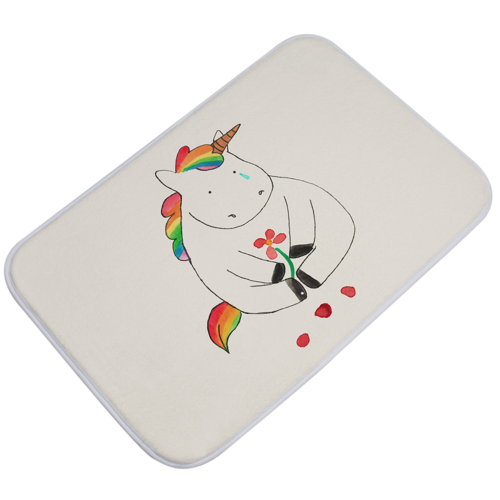 Badvorleger Einhorn Traurig Badematte, Badteppich, Duschvorleger, Badezimmerteppich, Badezimmermatte, Badvorleger, Duschmatte, Duschteppich, Einhorn, Einhörner, Einhorn Deko, Pegasus, Unicorn, Glitzer, Trösten. Freundschaft, Freunde, Liebe, Trauer, Grußkarte, Blume