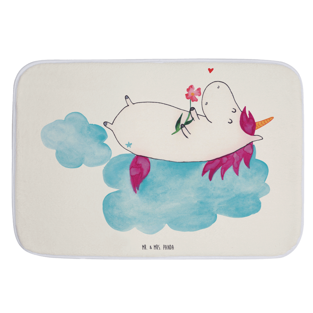 Badvorleger Einhorn verliebt auf Wolke Badematte, Badteppich, Duschvorleger, Badezimmerteppich, Badezimmermatte, Badvorleger, Duschmatte, Duschteppich, Einhorn, Einhörner, Einhorn Deko, Pegasus, Unicorn, verliebt, Liebe, Liebesbeweis, Freundin, Wolke