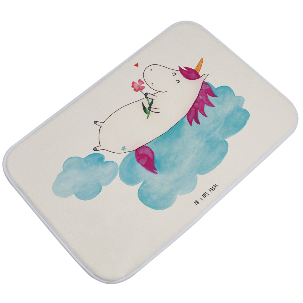 Badvorleger Einhorn verliebt auf Wolke Badematte, Badteppich, Duschvorleger, Badezimmerteppich, Badezimmermatte, Badvorleger, Duschmatte, Duschteppich, Einhorn, Einhörner, Einhorn Deko, Pegasus, Unicorn, verliebt, Liebe, Liebesbeweis, Freundin, Wolke
