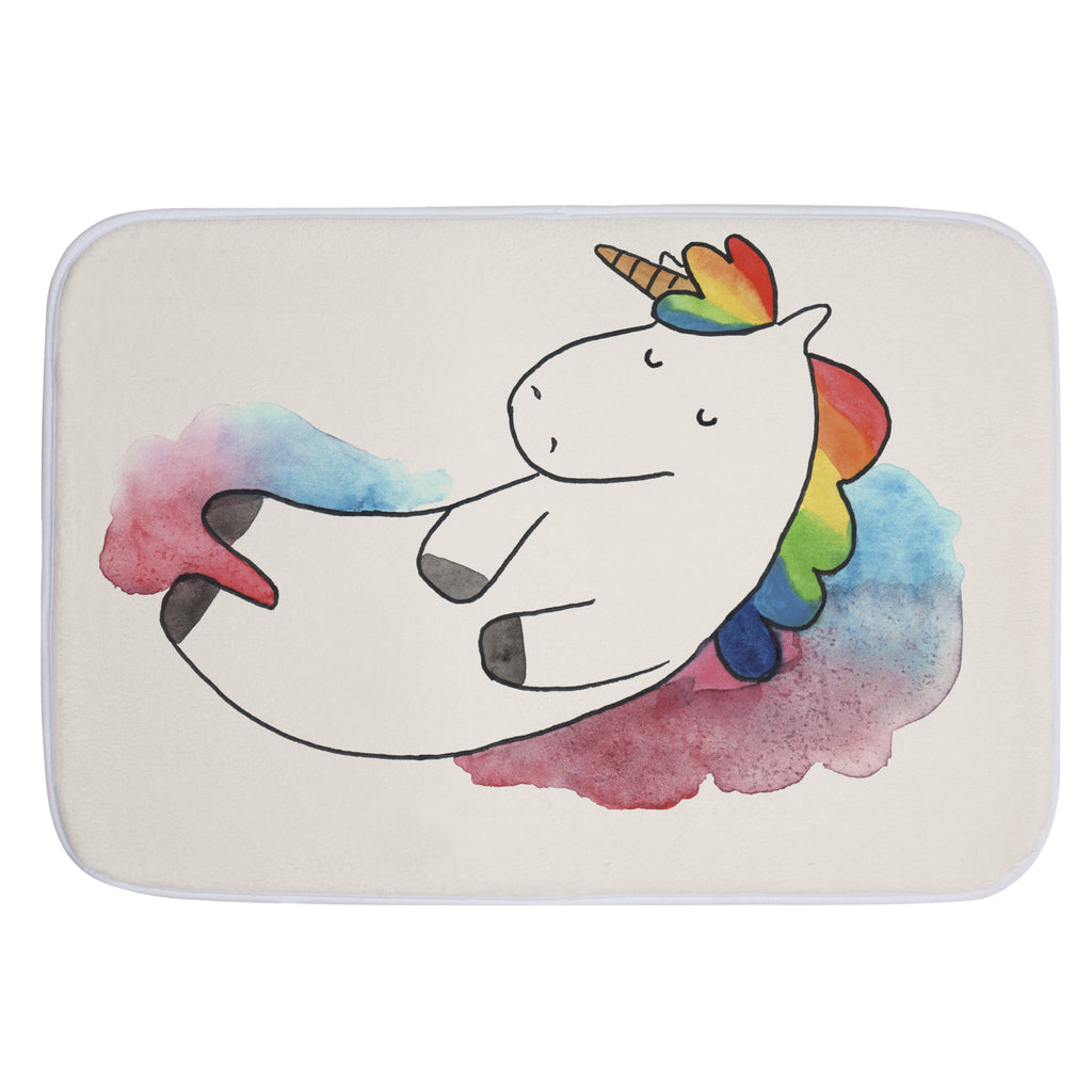 Badvorleger Einhorn Wolke 7 Badematte, Badteppich, Duschvorleger, Badezimmerteppich, Badezimmermatte, Badvorleger, Duschmatte, Duschteppich, Einhorn, Einhörner, Einhorn Deko, Pegasus, Unicorn, verliebt, Menschen, witzig, lustig, Geschenk, Glaube, Realität, Lächeln