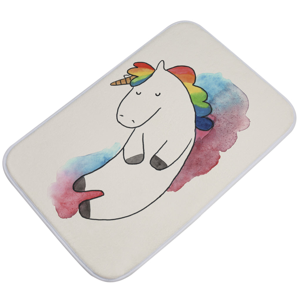 Badvorleger Einhorn Wolke 7 Badematte, Badteppich, Duschvorleger, Badezimmerteppich, Badezimmermatte, Badvorleger, Duschmatte, Duschteppich, Einhorn, Einhörner, Einhorn Deko, Pegasus, Unicorn, verliebt, Menschen, witzig, lustig, Geschenk, Glaube, Realität, Lächeln