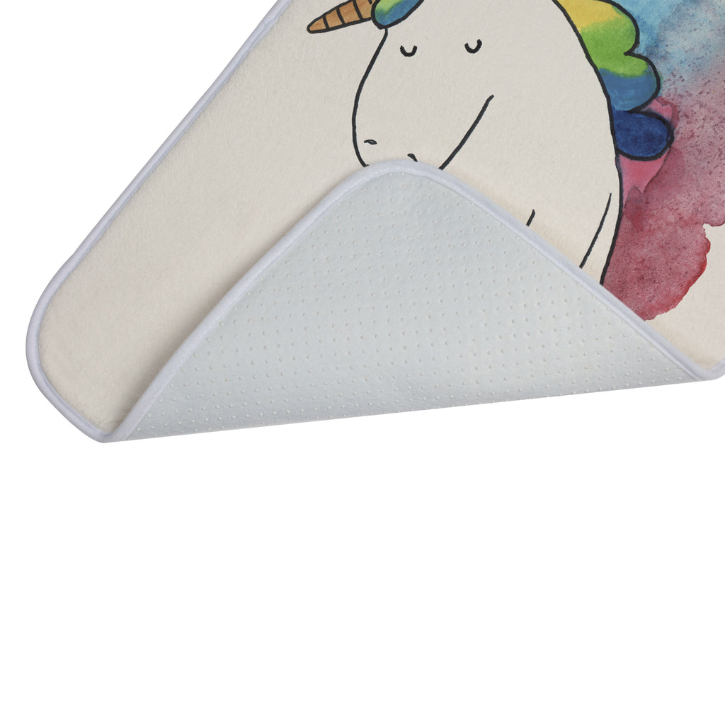 Badvorleger Einhorn Wolke 7 Badematte, Badteppich, Duschvorleger, Badezimmerteppich, Badezimmermatte, Badvorleger, Duschmatte, Duschteppich, Einhorn, Einhörner, Einhorn Deko, Pegasus, Unicorn, verliebt, Menschen, witzig, lustig, Geschenk, Glaube, Realität, Lächeln