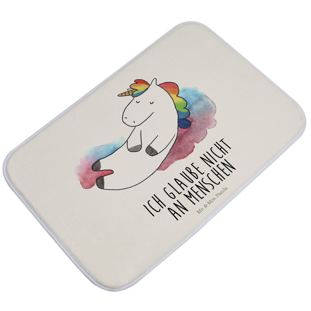 Badvorleger Einhorn Wolke 7 Badematte, Badteppich, Duschvorleger, Badezimmerteppich, Badezimmermatte, Badvorleger, Duschmatte, Duschteppich, Einhorn, Einhörner, Einhorn Deko, Pegasus, Unicorn, verliebt, Menschen, witzig, lustig, Geschenk, Glaube, Realität, Lächeln