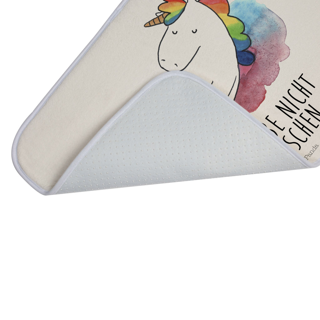 Badvorleger Einhorn Wolke 7 Badematte, Badteppich, Duschvorleger, Badezimmerteppich, Badezimmermatte, Badvorleger, Duschmatte, Duschteppich, Einhorn, Einhörner, Einhorn Deko, Pegasus, Unicorn, verliebt, Menschen, witzig, lustig, Geschenk, Glaube, Realität, Lächeln