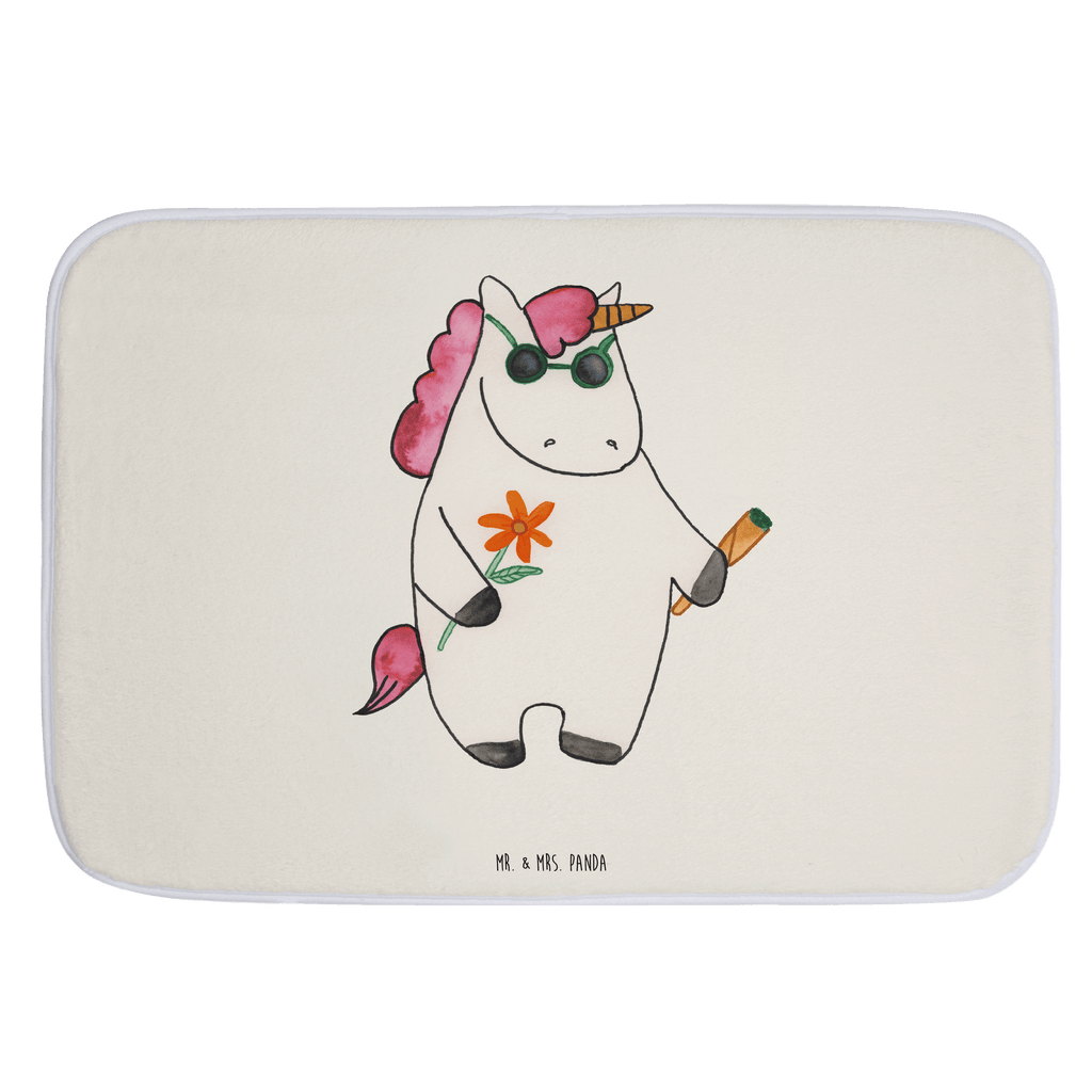 Badvorleger Einhorn Woodstock Badematte, Badteppich, Duschvorleger, Badezimmerteppich, Badezimmermatte, Badvorleger, Duschmatte, Duschteppich, Einhorn, Einhörner, Einhorn Deko, Pegasus, Unicorn, Kiffen, Joint, Zigarette, Alkohol, Party, Spaß. lustig, witzig, Woodstock