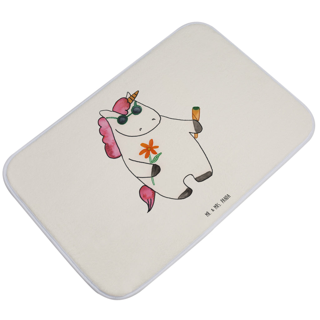 Badvorleger Einhorn Woodstock Badematte, Badteppich, Duschvorleger, Badezimmerteppich, Badezimmermatte, Badvorleger, Duschmatte, Duschteppich, Einhorn, Einhörner, Einhorn Deko, Pegasus, Unicorn, Kiffen, Joint, Zigarette, Alkohol, Party, Spaß. lustig, witzig, Woodstock